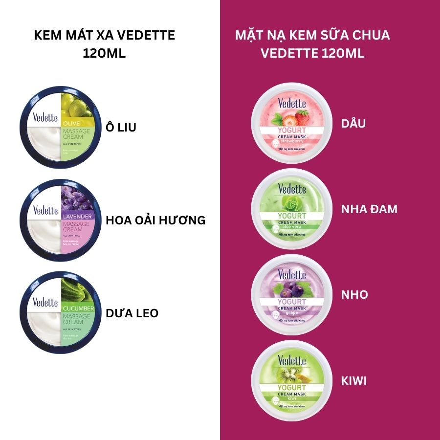 Quà tặng 20/10 COMBO QUÀ TẶNG 300K chăm sóc da mặt và trang điểm từ đa dạng thương hiệu Setsuka-Vedette-Vegtree