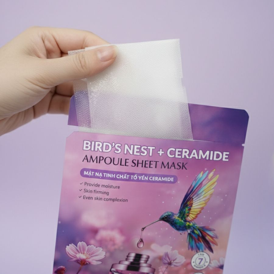 Setsuka Mặt nạ tinh chất Tổ Yến Ceramide giúp dưỡng ẩm, đều màu, săn chắc da, se khít lỗ chân lông 28ml/miếng