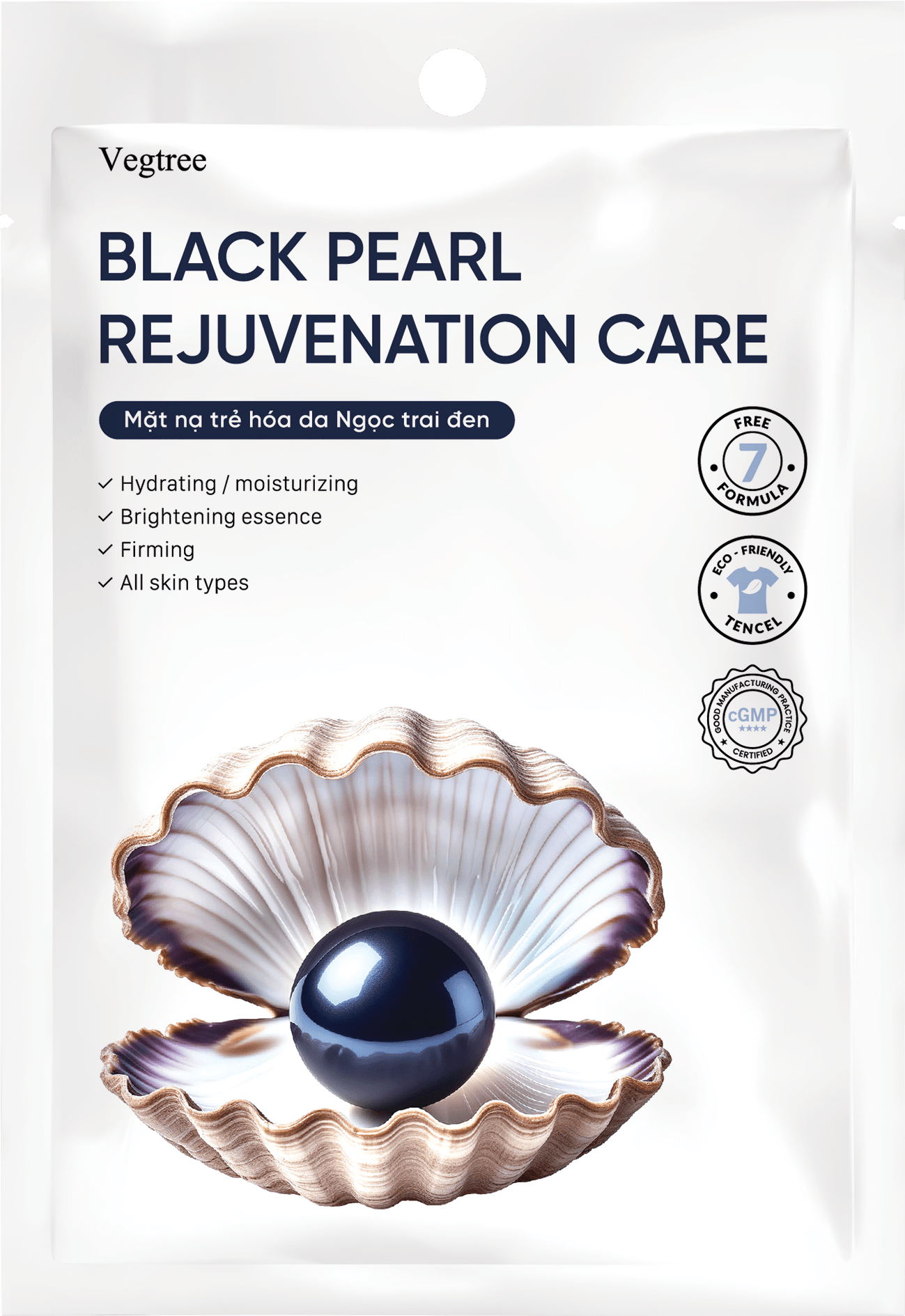 HỘP 10 MIẾNG Mặt nạ Vegtree dưỡng da, cấp ẩm, cải thiện tình trạng khô da, se khít lỗ chân lông 25ml/miếng