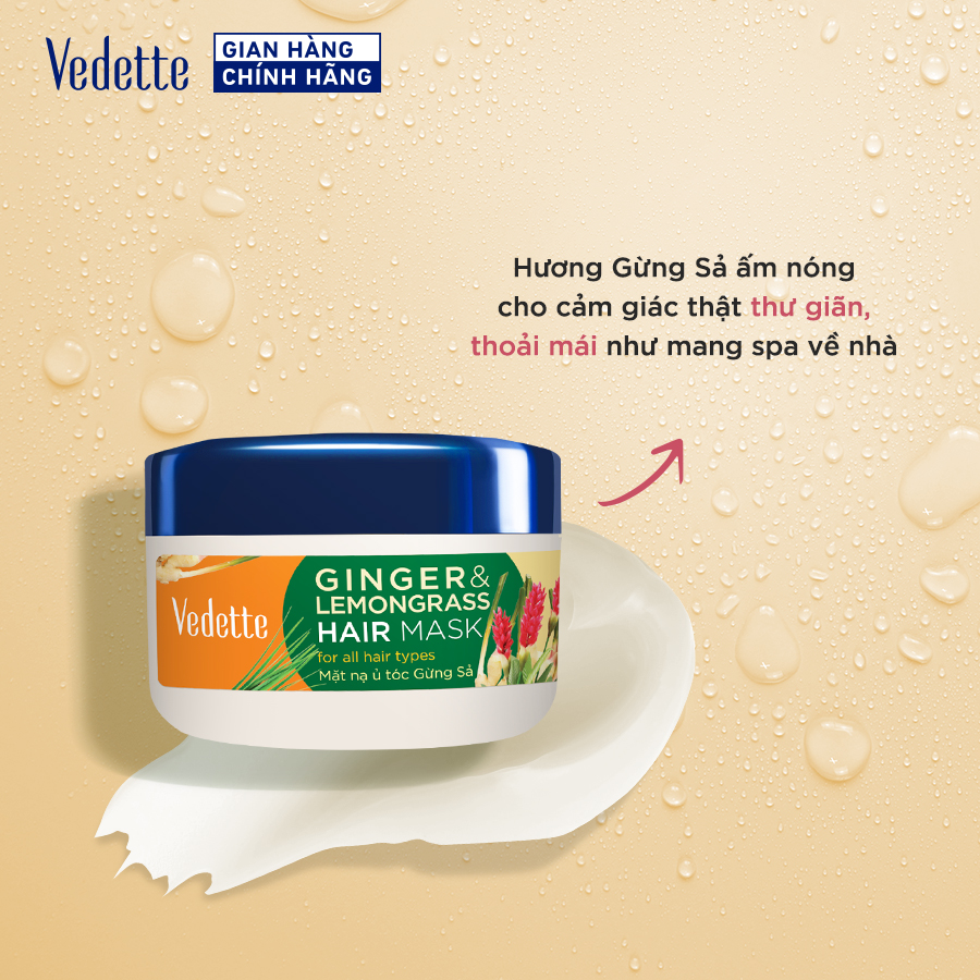 Mặt Nạ Ủ Tóc Vedette Gừng Sả 145ml | Mỹ Phẩm Vedette Mặt Nạ Ủ Tóc Vedette Gừng Sả 145ml | Mỹ Phẩm Vedette
