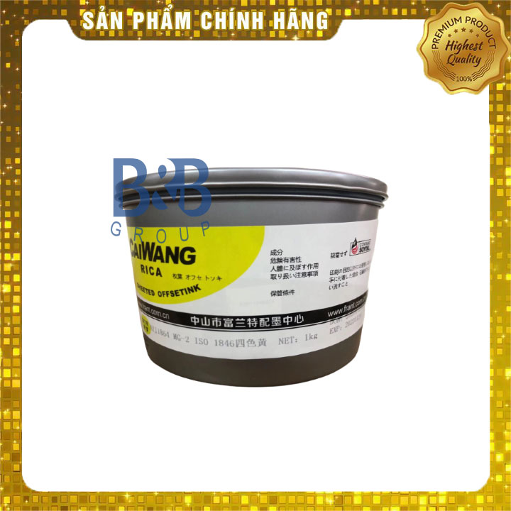 Mực in FRANT CAIWANG  VÀNG - Mực in OFFSET INK YELLOW