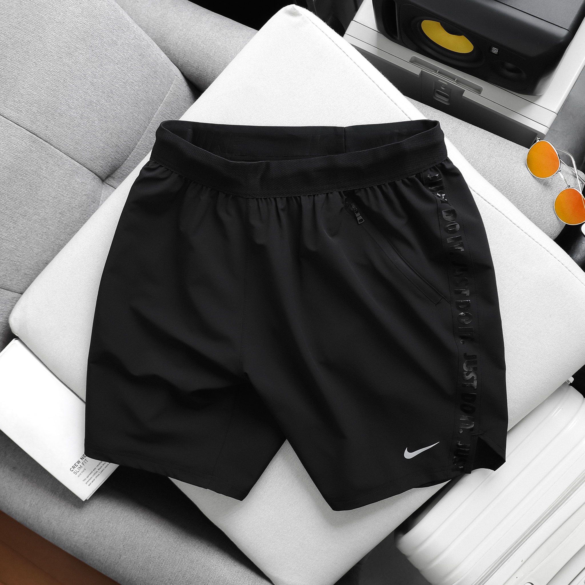 nike just do it washed shorts