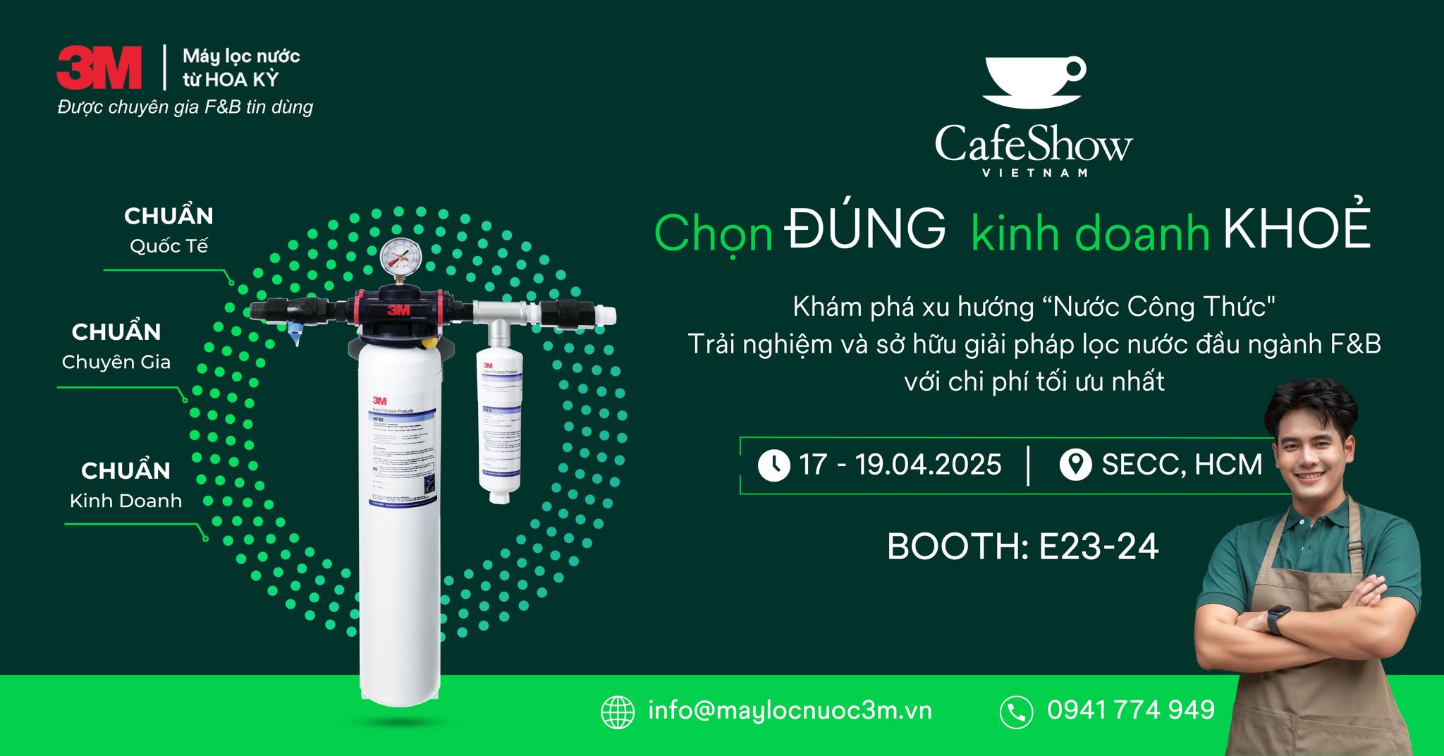 Máy lọc nước 3M tại Cafe Show 2025