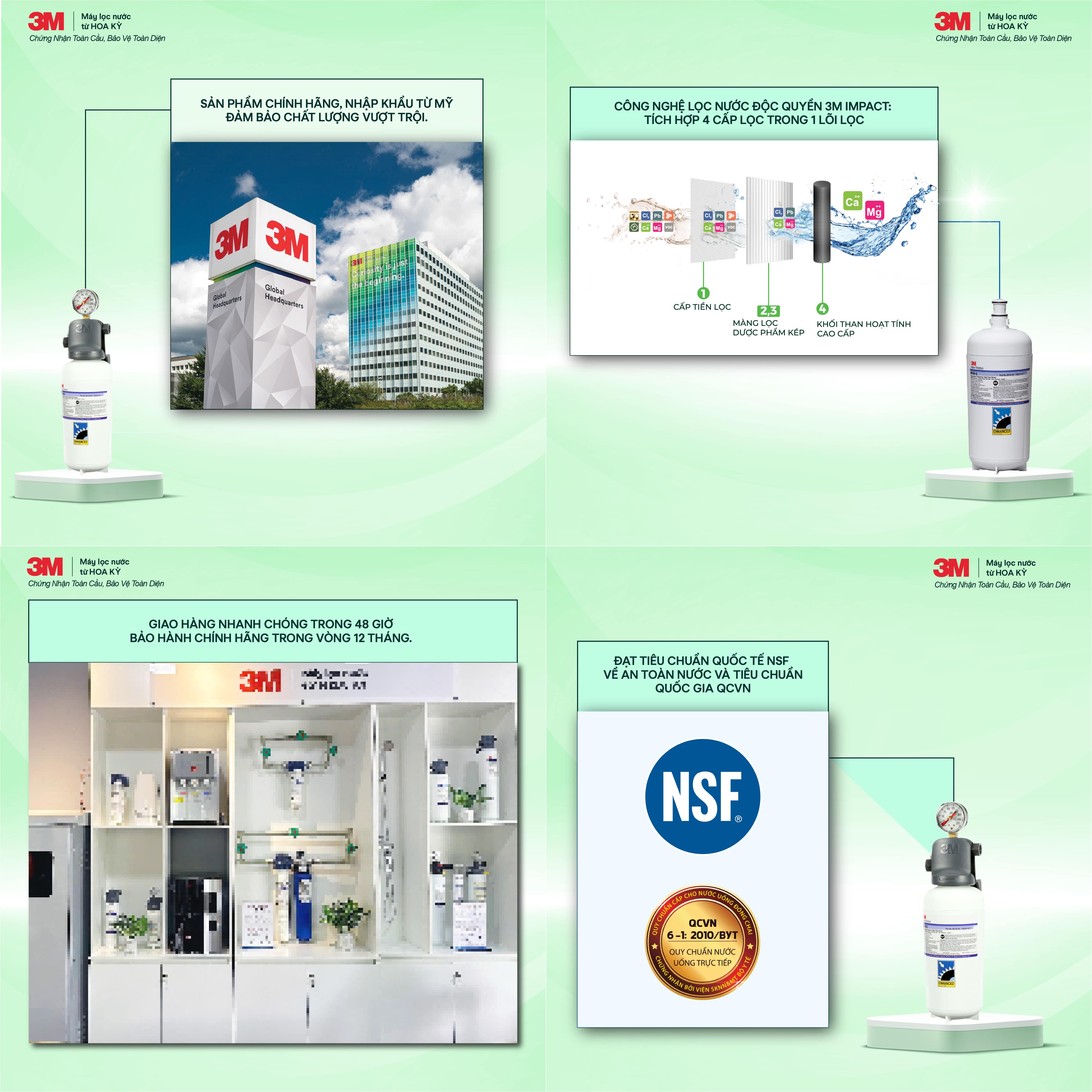 Máy lọc nước 3M thương hiệu Mỹ tại Hà Nội
