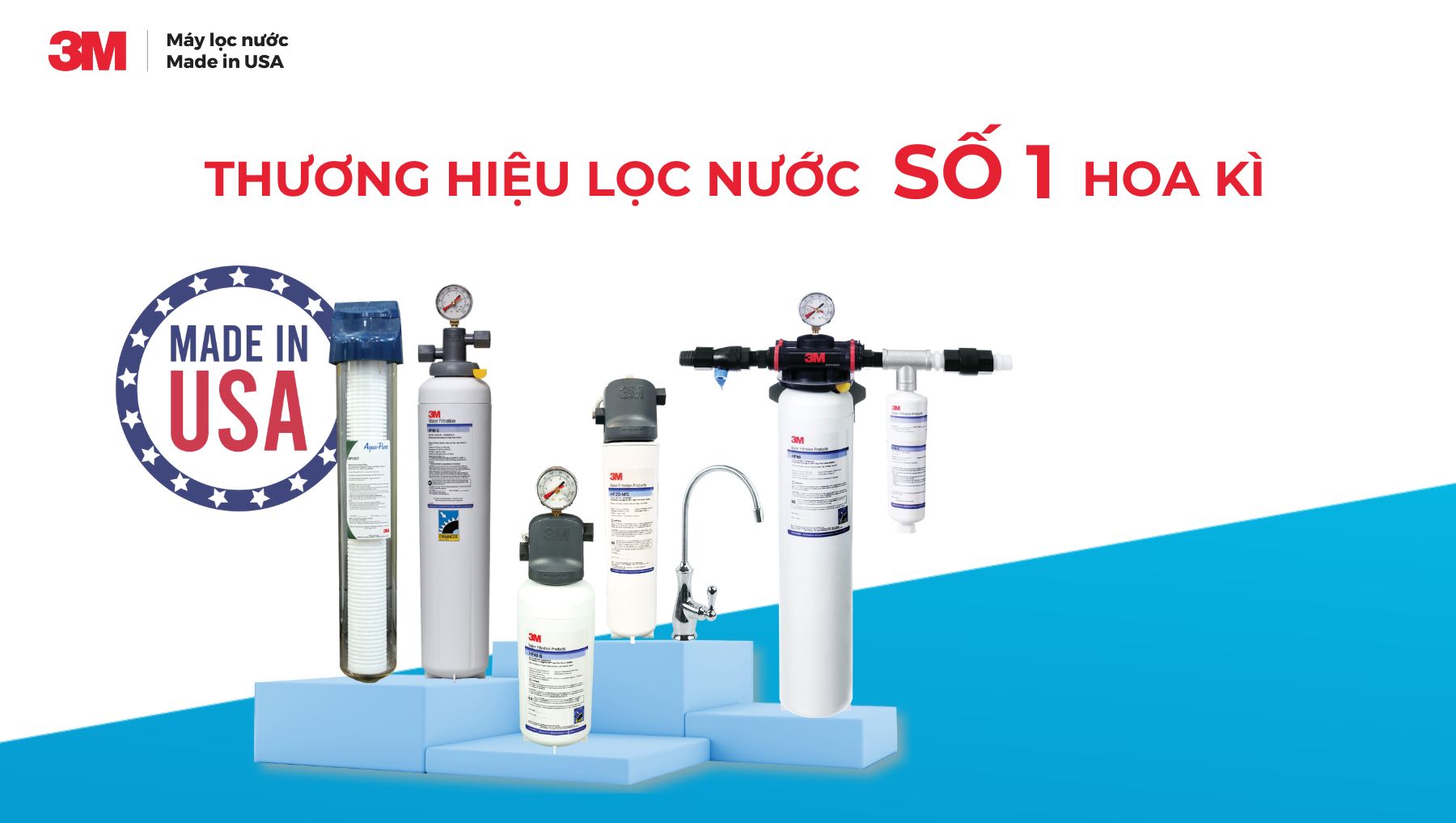 Các loại máy lọc nước lắp dưới bồn rửa 3M tốt nhất hiện nay 