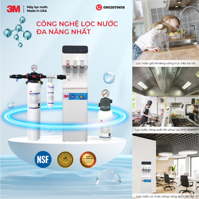 Máy lọc nước 3M có công nghệ lọc nước đa năng nhất