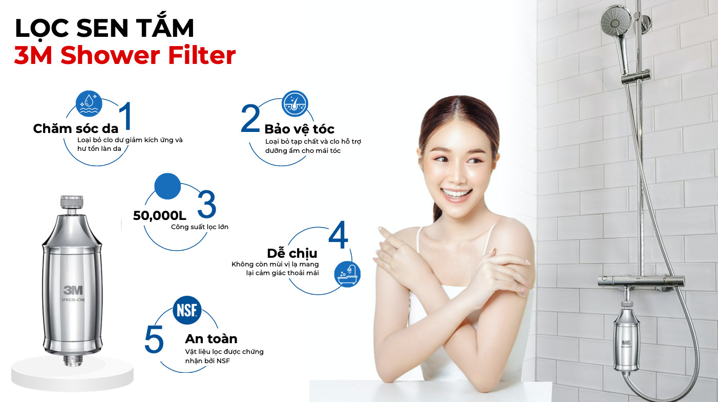 Lọc sen tắm 3M Shower Filter