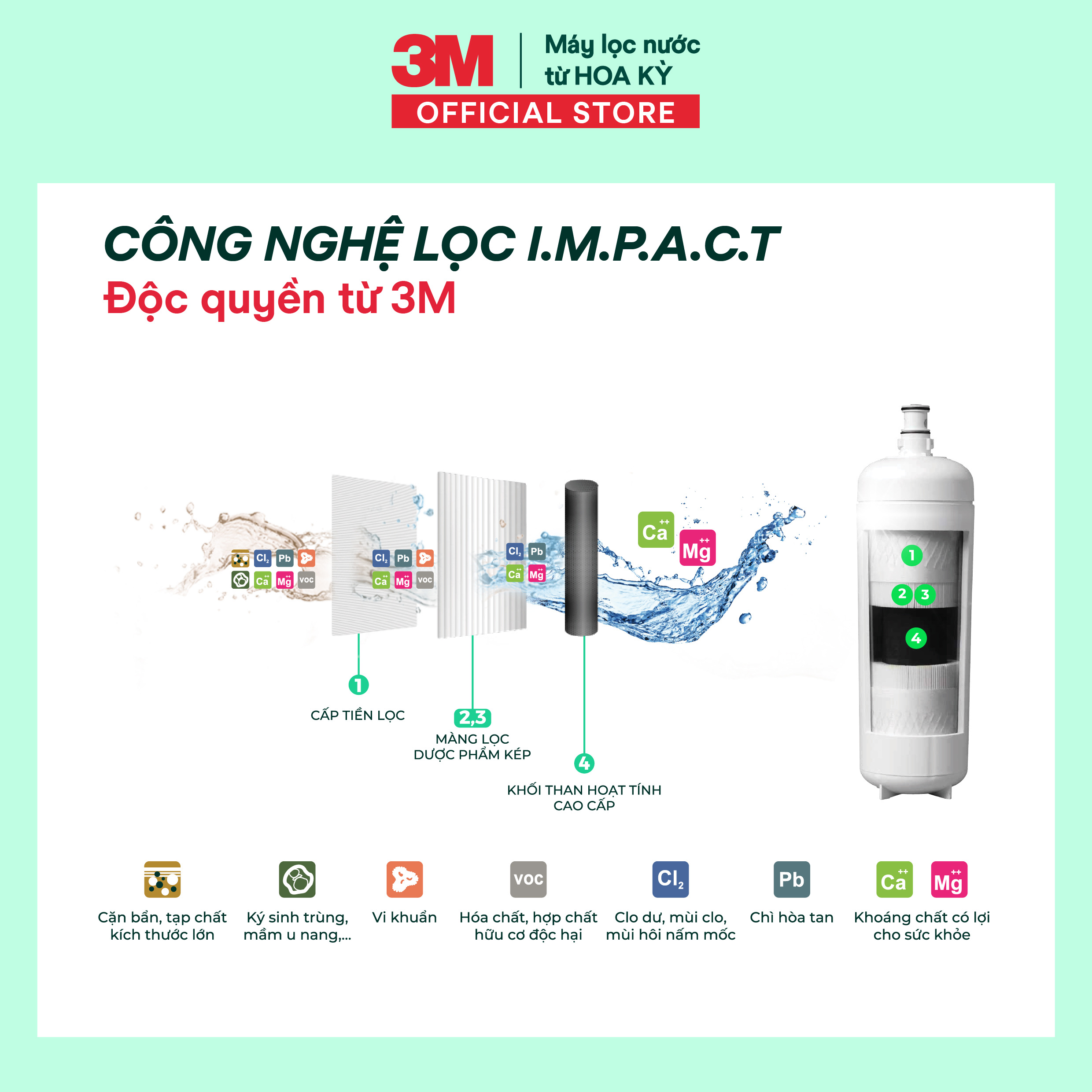 Cây Lọc Nước Nóng Lạnh 3M KR5-2V (Tích Hợp Máy Lọc Nước 3M ICE140-S)