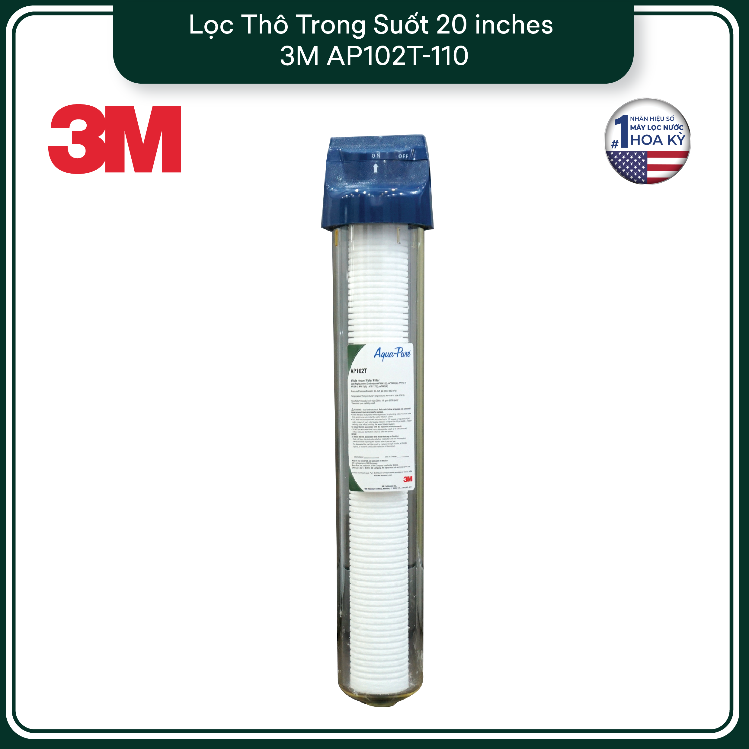 Bộ Lọc Thô Cao Cấp 3M AP102T-110