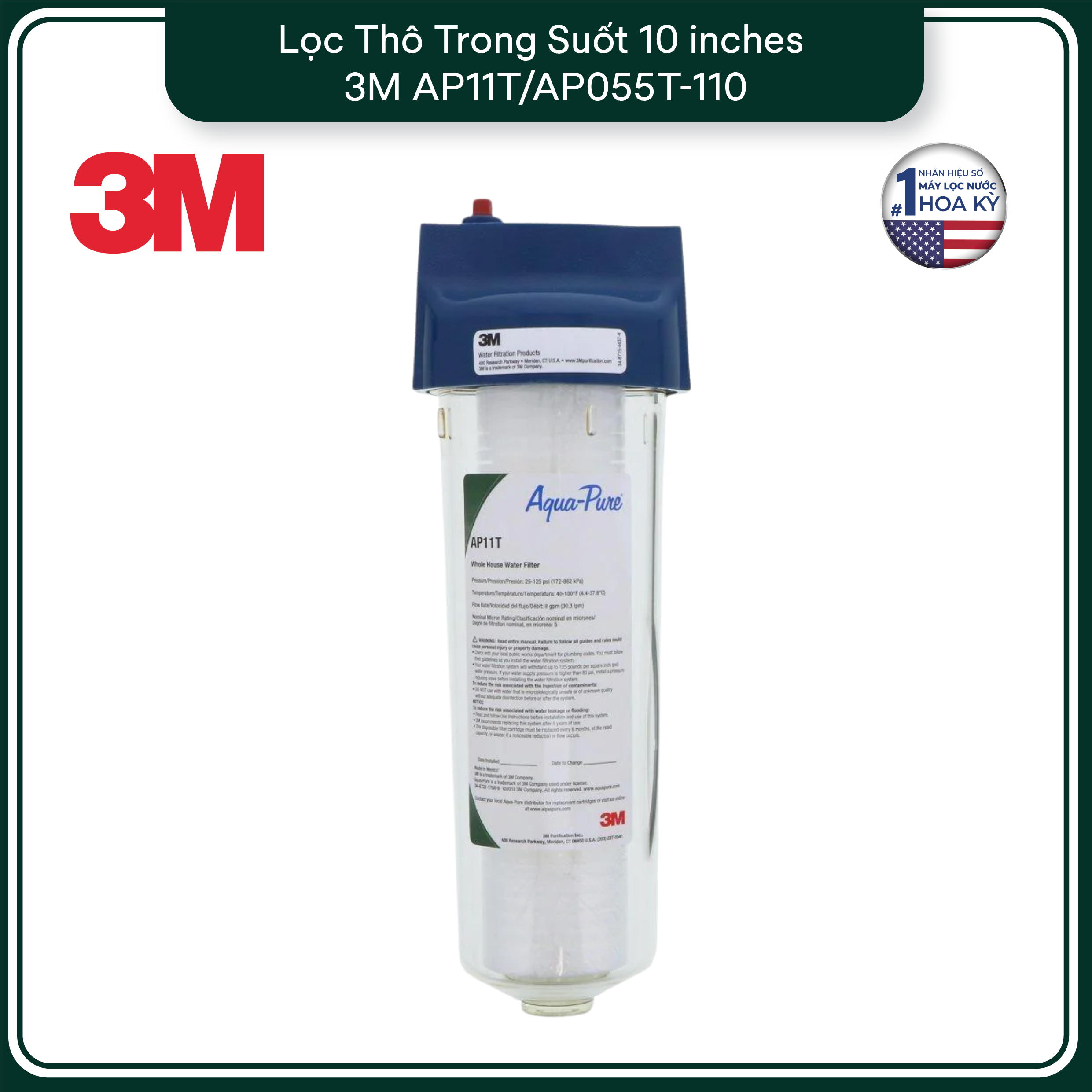 Bộ Lọc Thô Cao Cấp 3M AP11T/AP055T-110