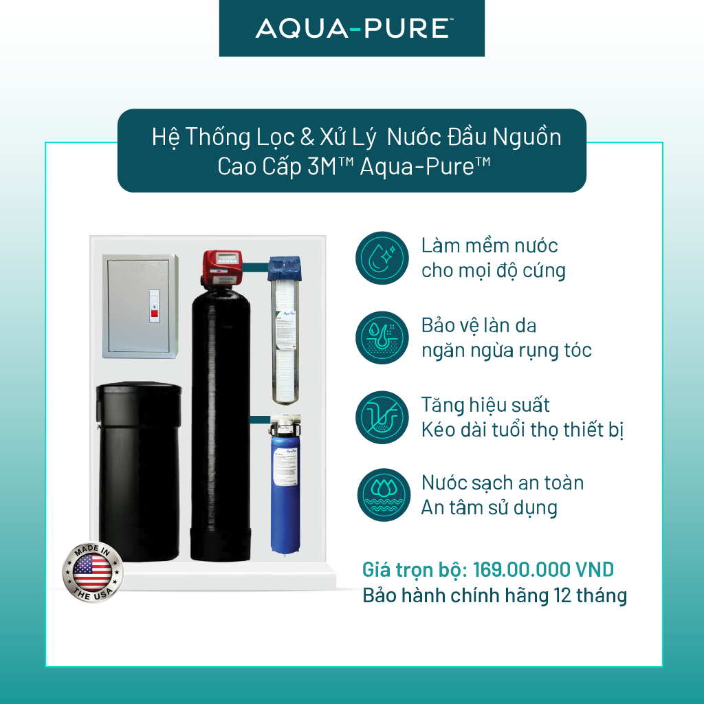Hệ Thống Lọc Tổng Làm Mềm Nước 3M Dành Cho Biệt Thự - Villa