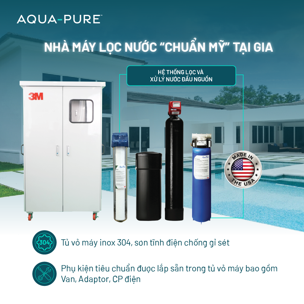 Hệ Thống Lọc Tổng Làm Mềm Nước 3M Dành Cho Biệt Thự - Villa