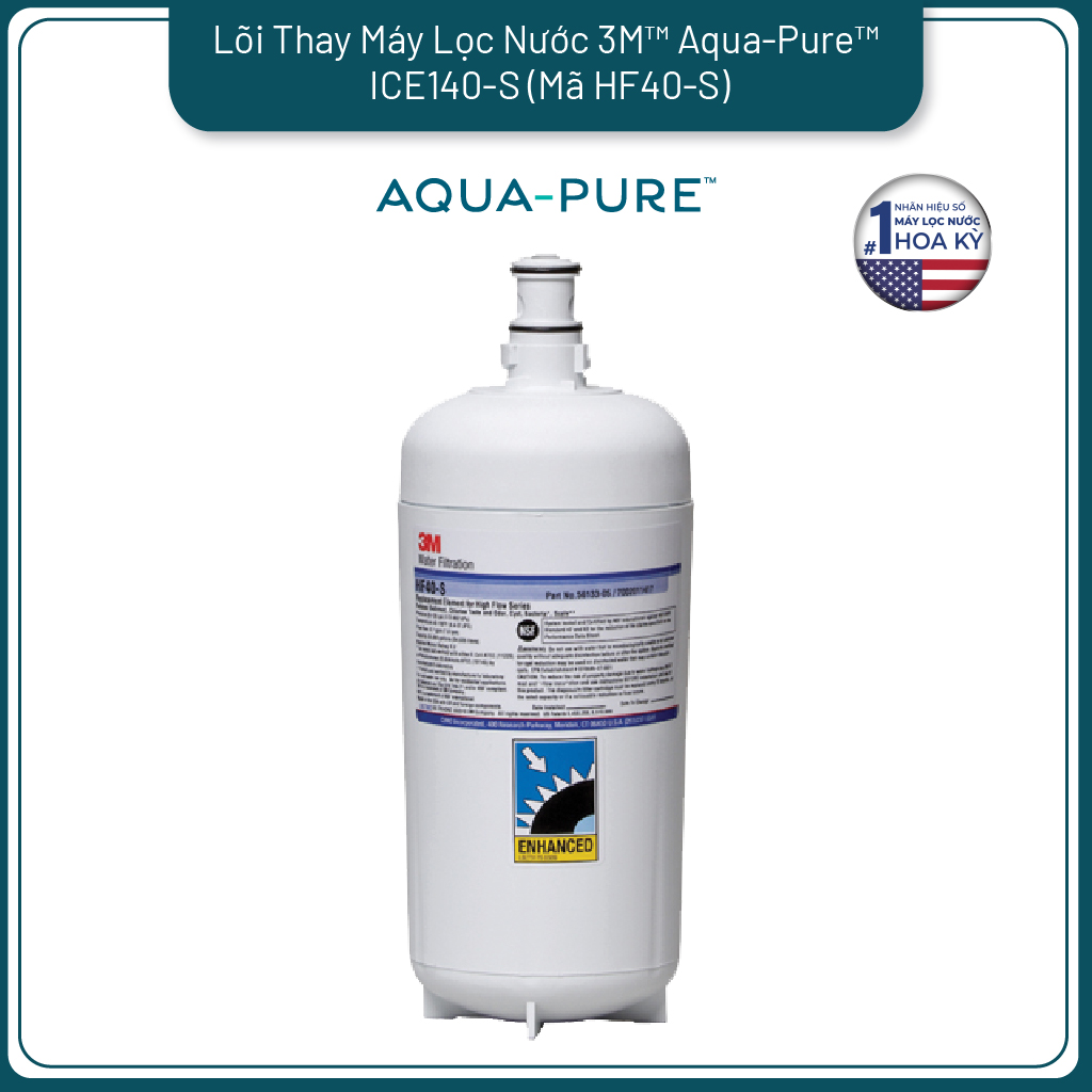 Lõi Thay Cho Máy Lọc Nước 3M ICE140-S (MÃ HF40-S và FF100)