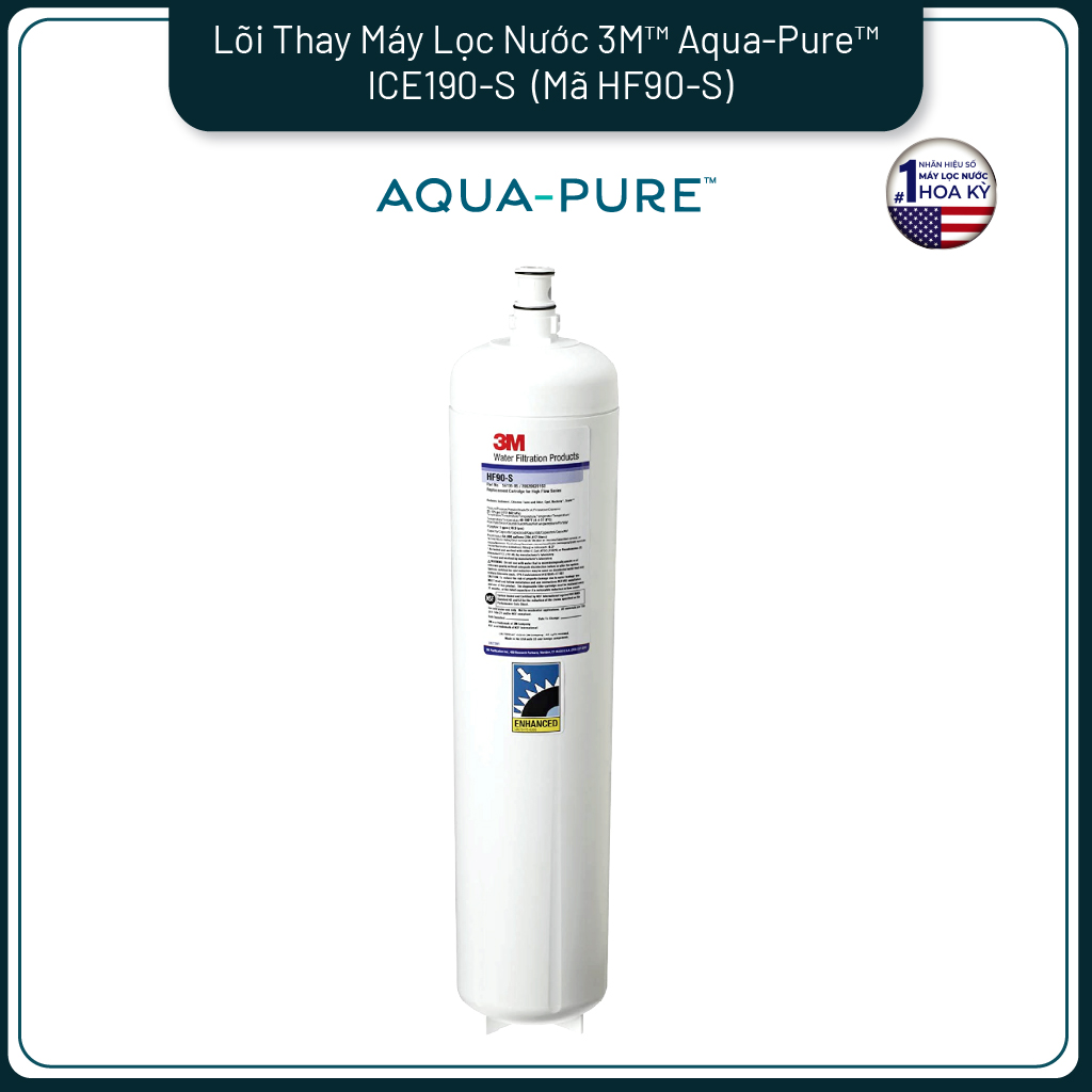 Lõi Thay Cho Máy Lọc Nước Công Suất Lớn 3M ICE190-S & DP190 (Mã HF90-S)