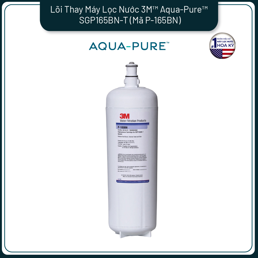 Lõi Lọc Thay Thế Cho Máy Lọc Nước 3M SGP165BN-T (Mã Lõi P-165BN)