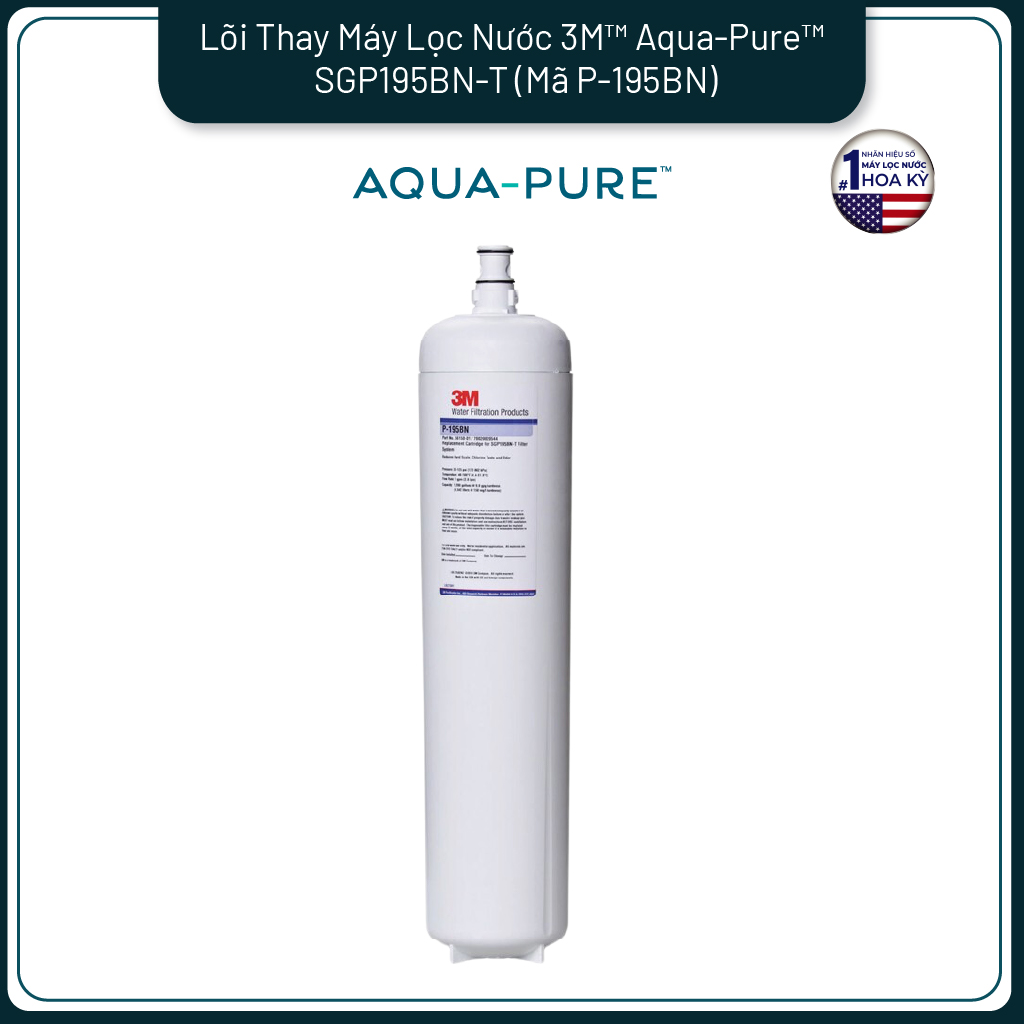 Lõi Lọc Thay Thế Cho Máy Lọc Nước 3M SGP195BN-T (Mã lõi P-195BN)