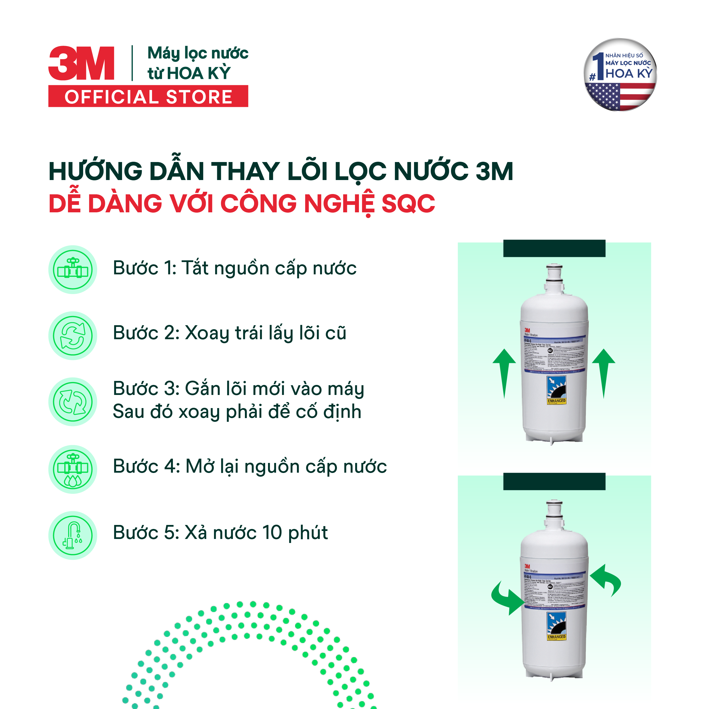 Cây Lọc Nước Uống Trực Tiếp 3M CS4-1V (Tích Hợp Máy Lọc Nước 3M ICE140-S)