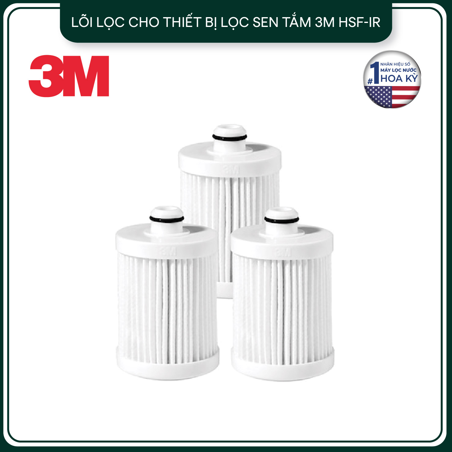 Lõi Lọc Cho Thiết Bị Lọc Sen Tắm 3M HSF-IR (Combo 3 lõi lọc)