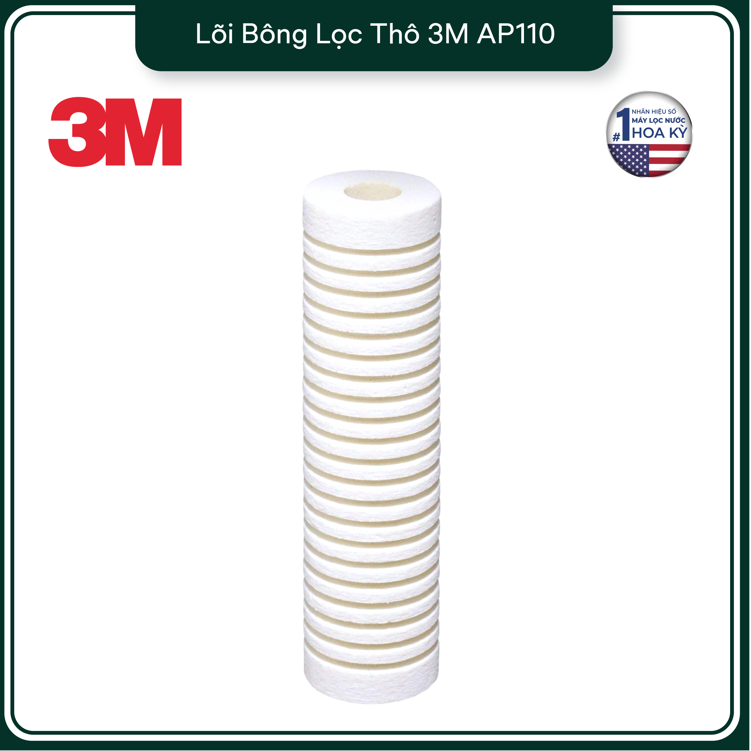 Lõi Thay Cho Bộ Lọc Thô 3M 10'' AP11T/AP055T (MÃ AP110)