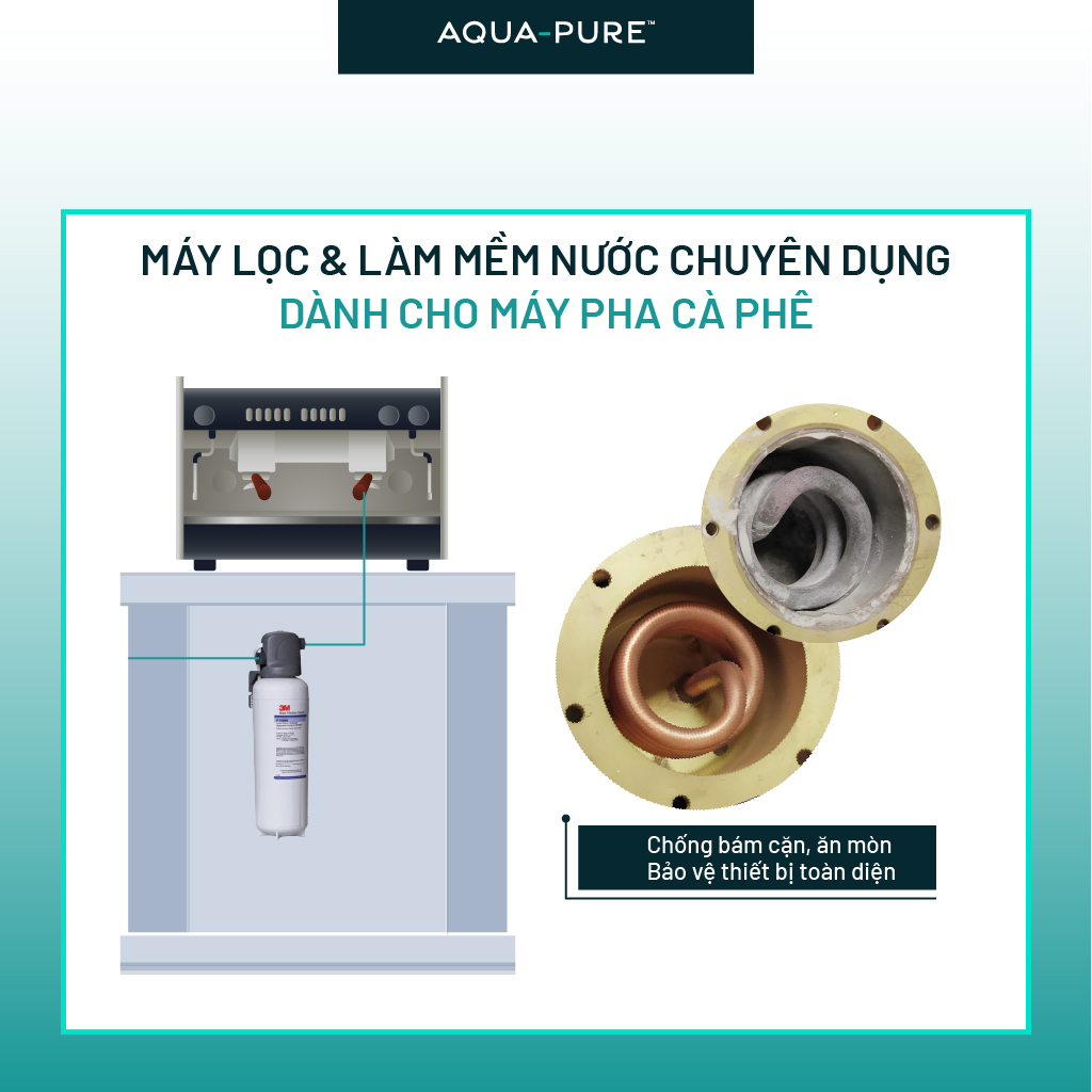 Máy Lọc Nước Chuyên Dụng Cho Máy Pha Cà Phê 3M SGP165BN-T