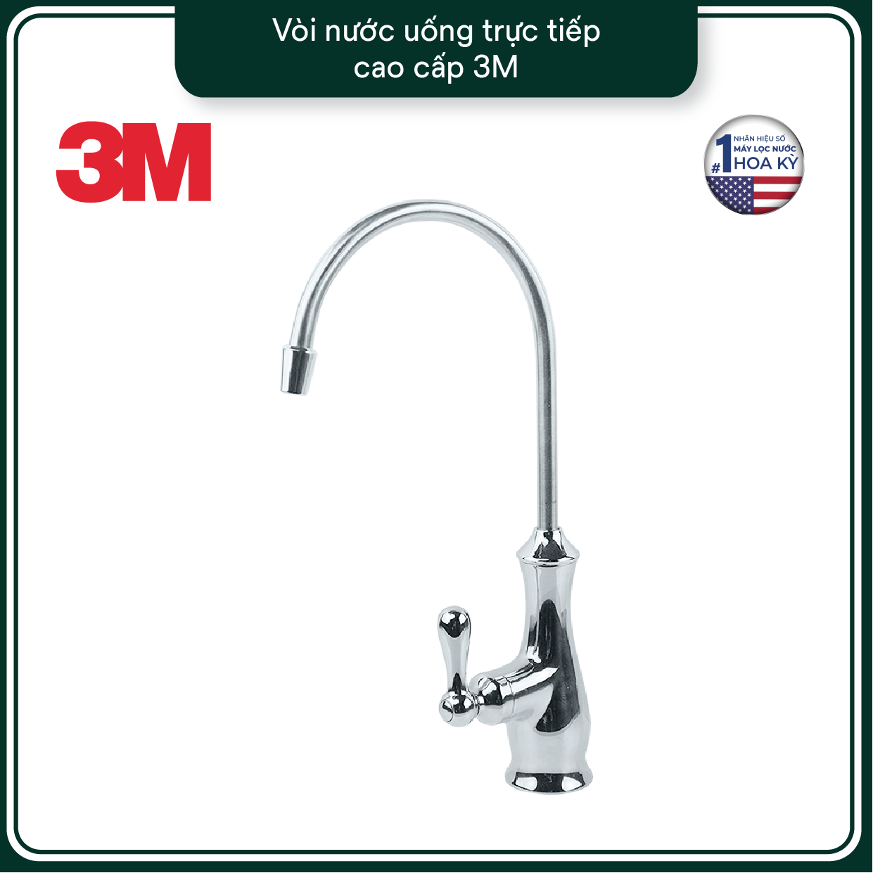 Vòi 3M Cao Cấp - Sử Dụng Với Máy Lọc Nước Lắp Dưới Bồn Rửa 3M