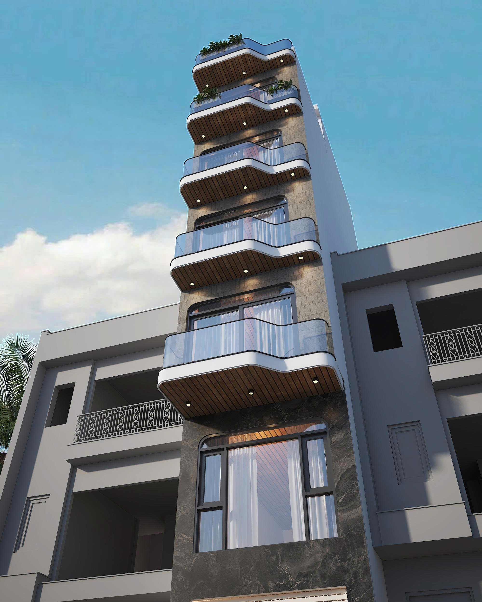 Bán nhà phố Hoa Động, gần Hồ Đầm Tranh, 7 tầng, DT 50m2, MT 4m, 4PN, có thang máy, gara