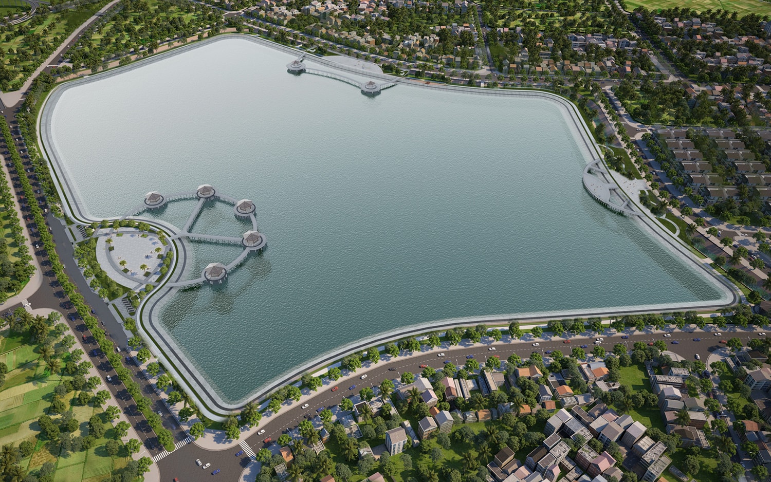 Bán nhà mặt hồ Cự Khối mới, 7 tầng, DT 58m2, MT 4.2m, có thang máy, tiện kinh doanh