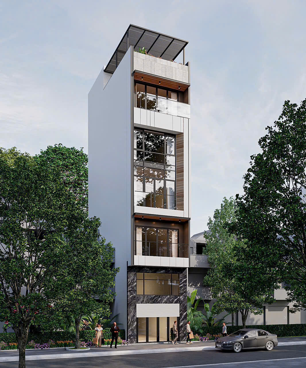 Bán nhà gần Hồ Bồ Đề, 7 tầng, DT 45m2, MT 4m, 4PN, full nội thất, có thang máy, 2026