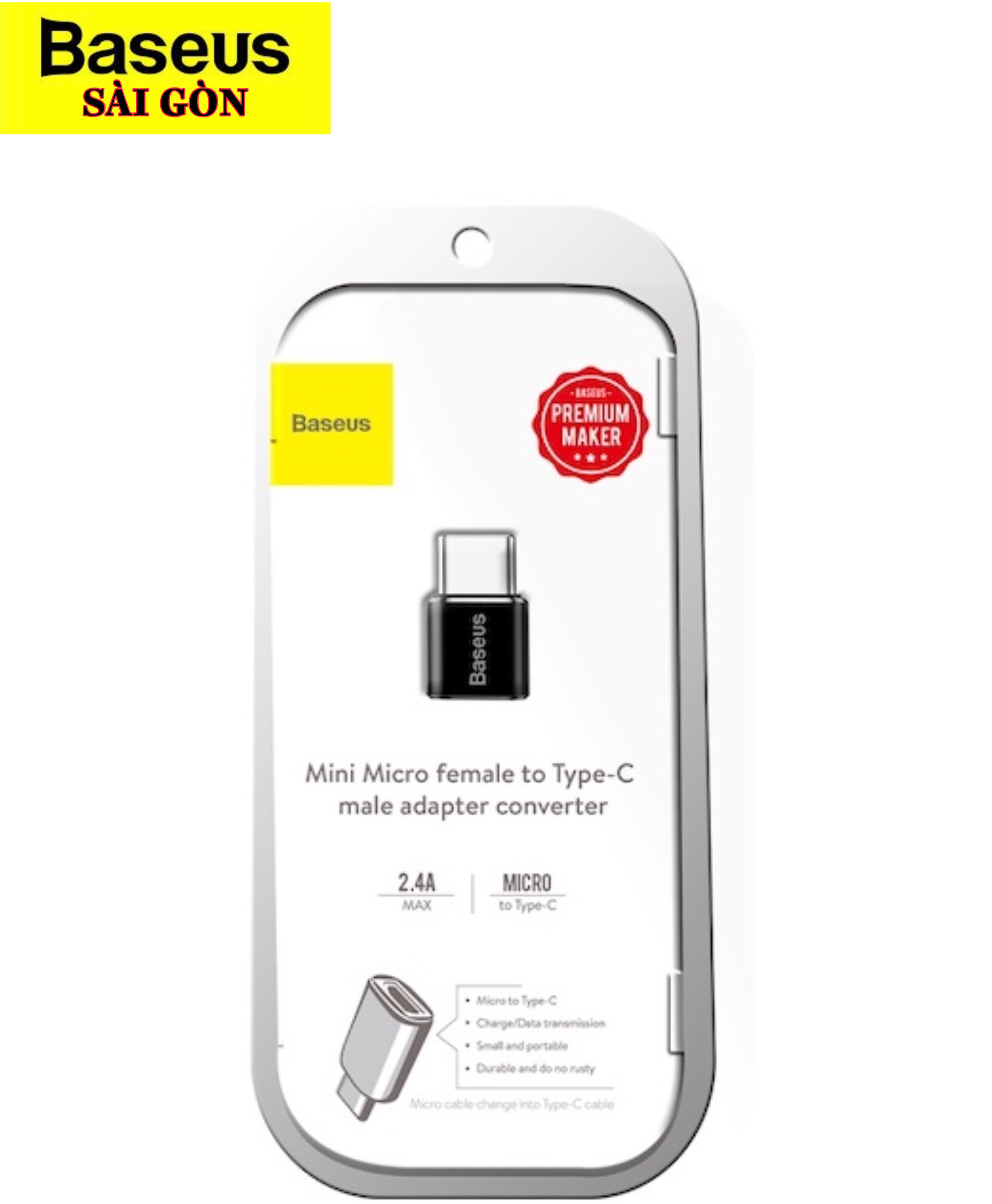 Đầu chuyển OTG Baseus Mini (3 phiên bản Type C female to USB, USB female to Type C và Micro female to Type C)