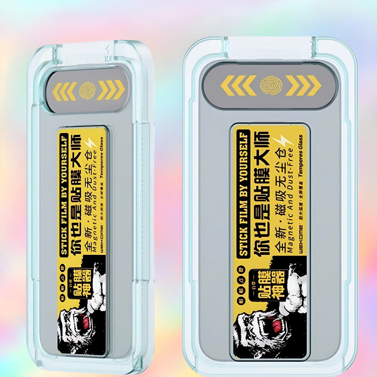 Kính cường lực Iphone 16 trong có khung tự dán KING KONG WTP-034 thương hiệu WEKOME (Hàng chính hãng)