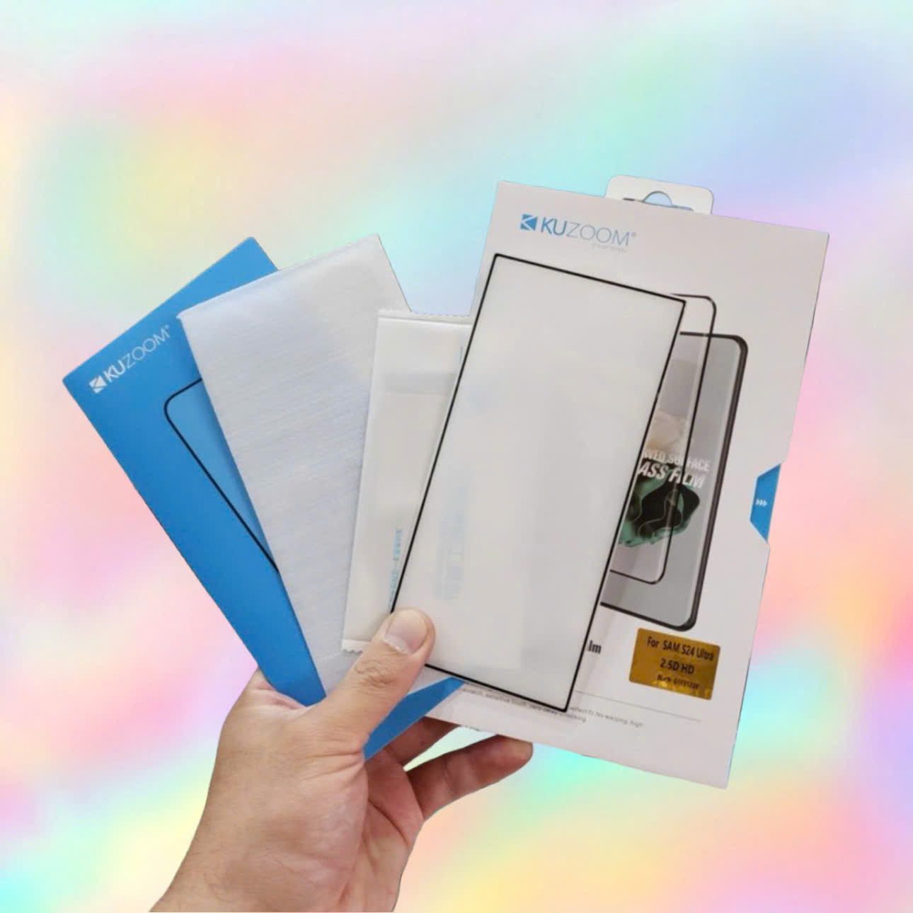 Kính cường lực Kuzoom full màn hình siêu mỏng, cảm ứng vân tay siêu mượt cho tất cả các dòng điện thoại Samsung