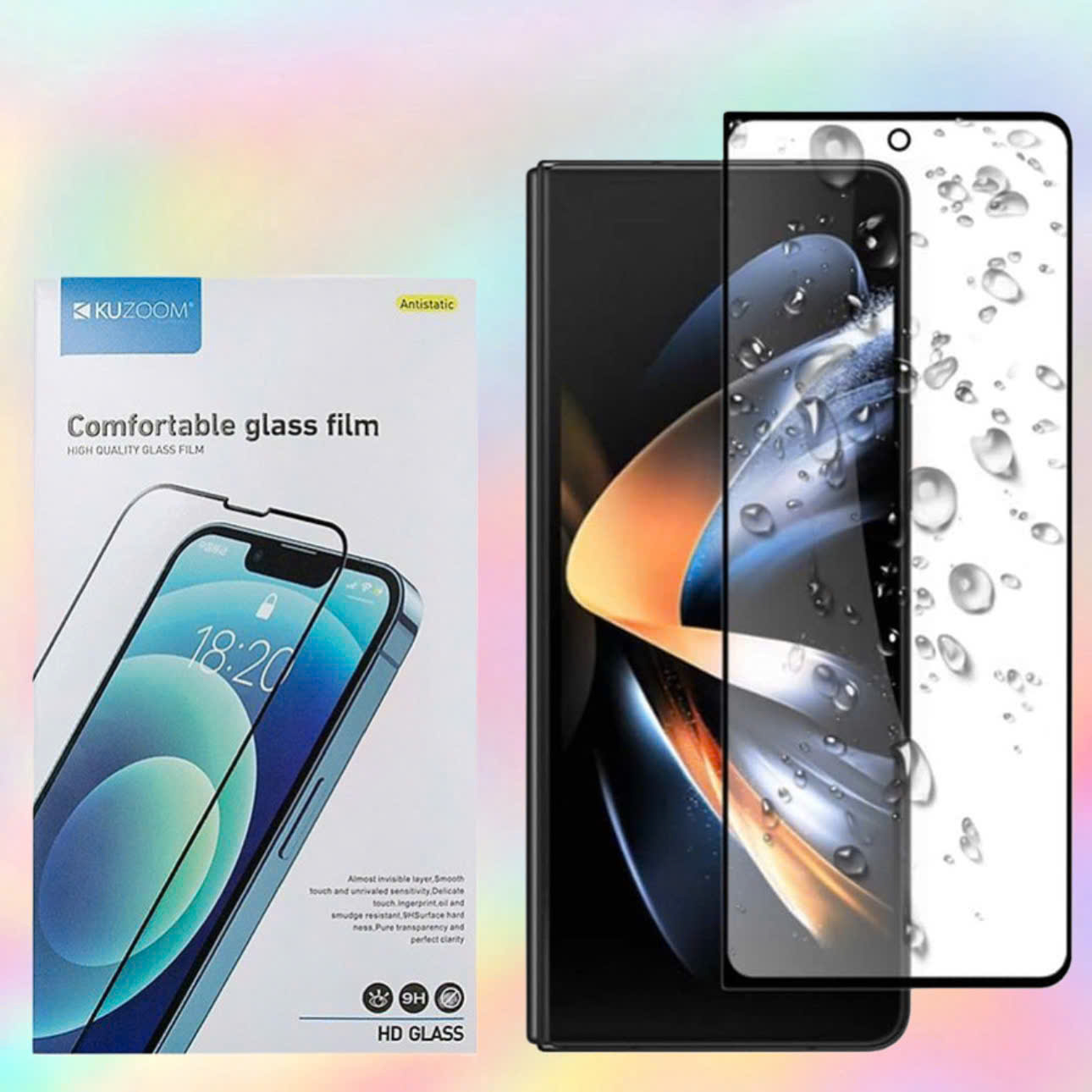 Kính cường lực Kuzoom full màn hình siêu mỏng, cảm ứng vân tay siêu mượt cho tất cả các dòng điện thoại Samsung