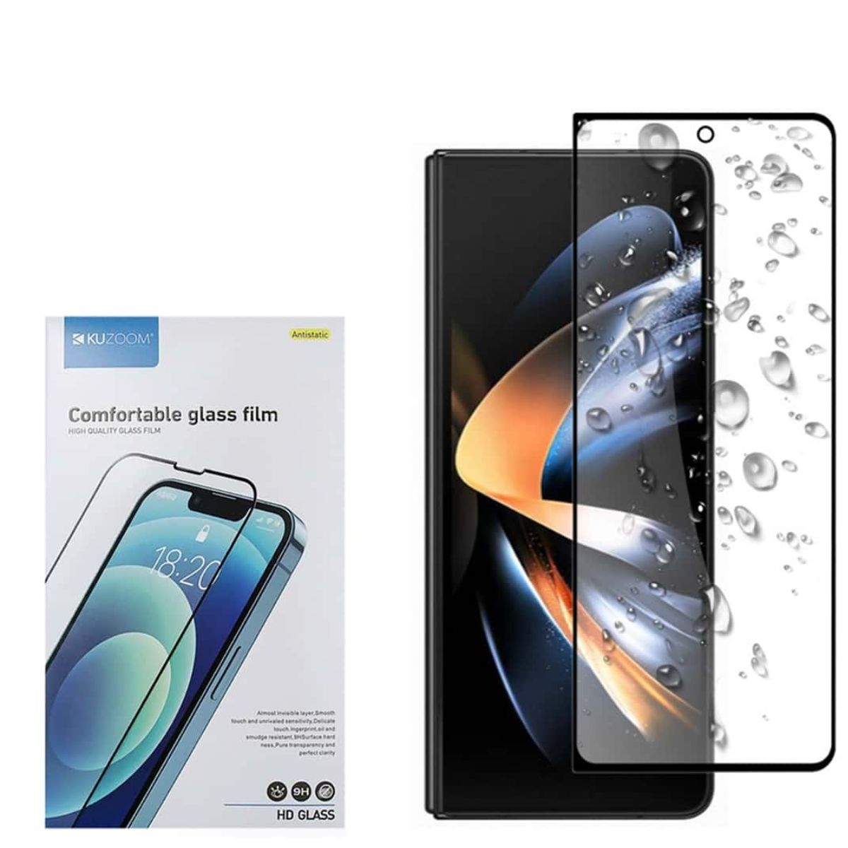 Kính cường lực chống nhìn trộm Kuzoom full màn hình siêu mỏng, cảm ứng vân tay siêu mượt cho các dòng điện thoại Samsung