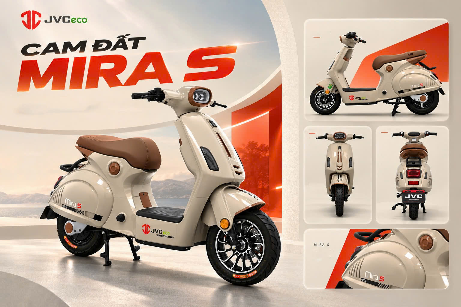 Đánh giá xe điện JVC Mira S: Thiết kế thời trang, đa dạng tiện ích