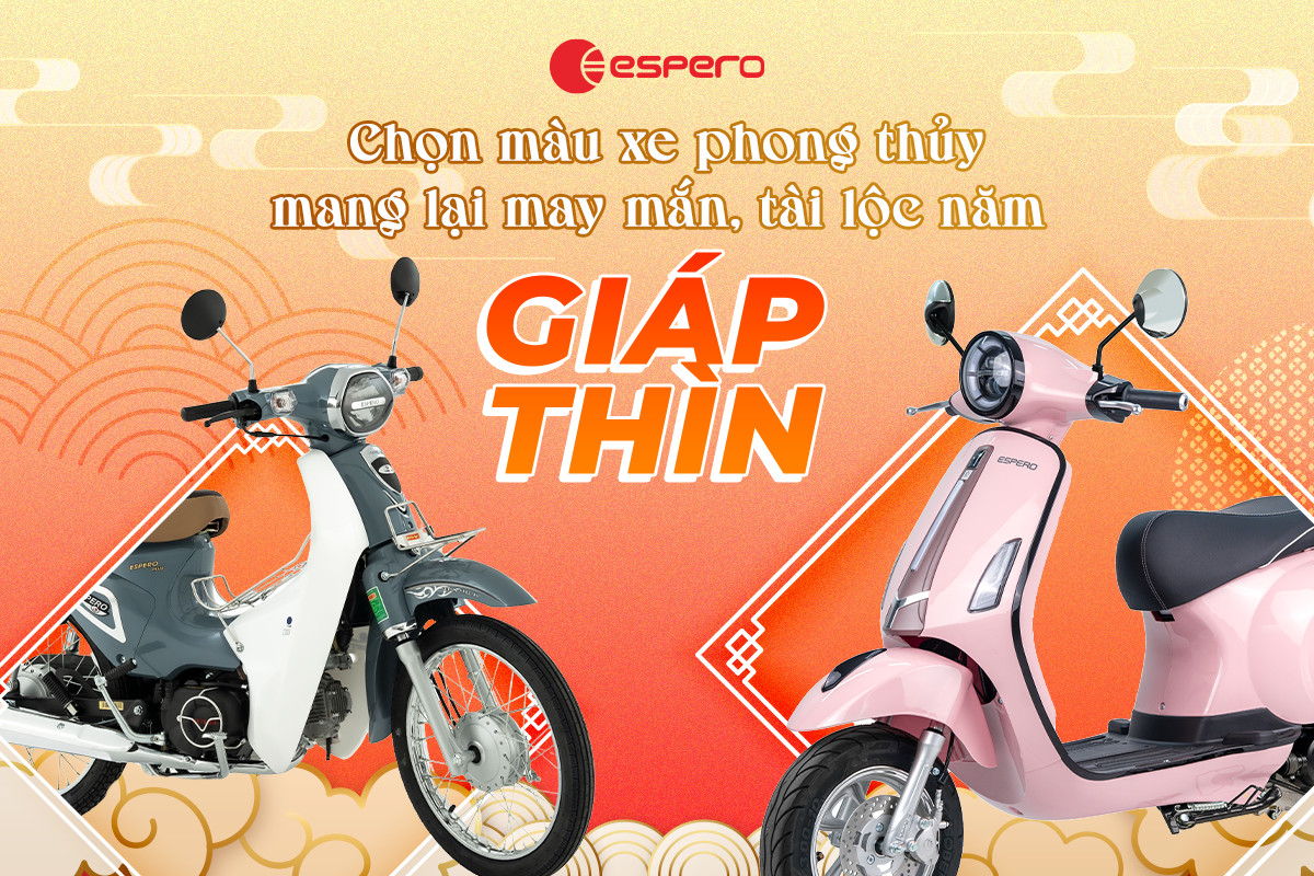 NÊN MUA XE ĐIỆN, XE MÁY MÀU GÌ VÀO NĂM GIÁP THÌN ĐỂ GIA TĂNG MAY MẮN, TÀI LỘC