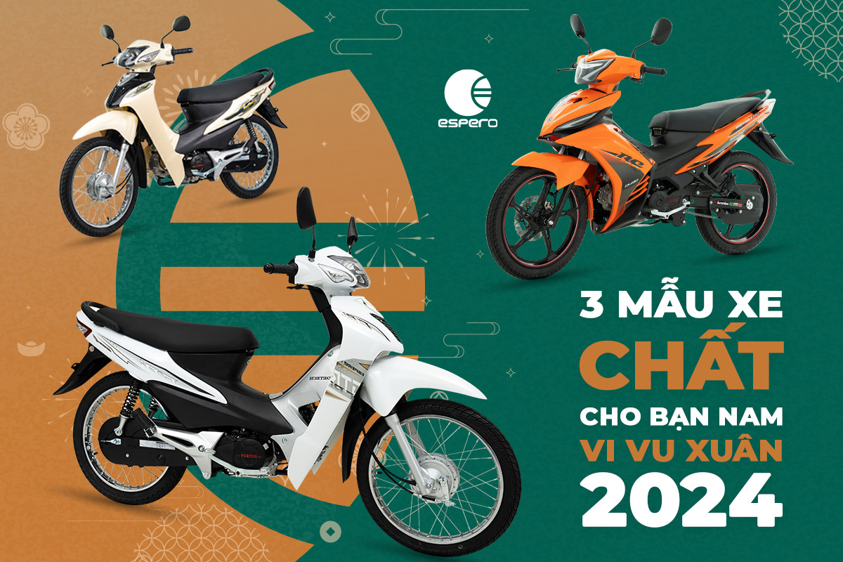 GIỚI THIỆU 3 MẪU XE MÁY, XE ĐIỆN CỰC CHẤT CHO BẠN NAM VI VU DỊP NĂM MỚI