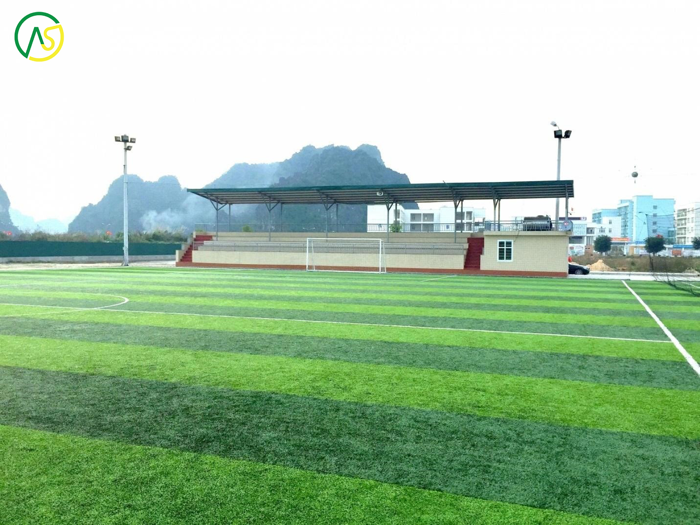 Quy trình thi công cỏ nhân tạo cho sân bóng của Ansport