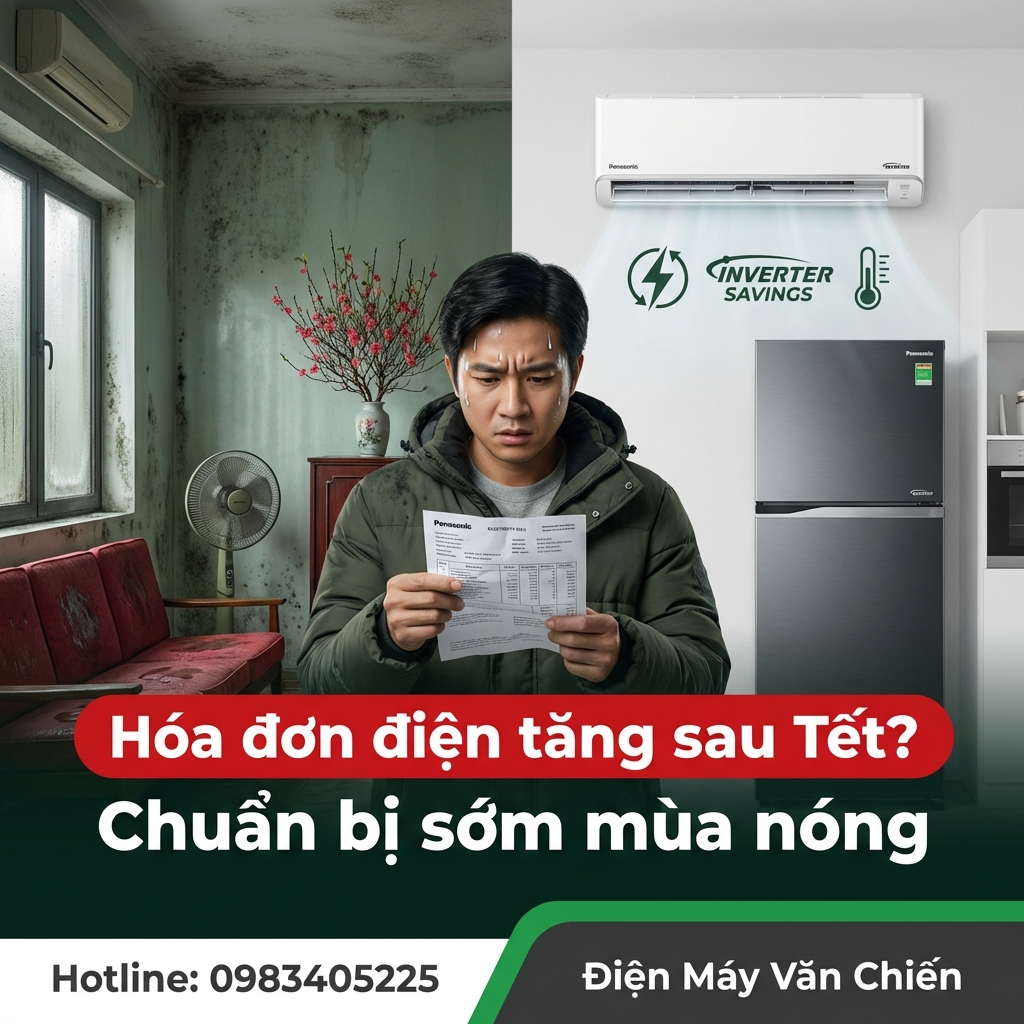Hóa đơn điện tăng vọt sau Tết: Nguyên nhân và cách chuẩn bị sớm mùa nóng tại Bắc Giang