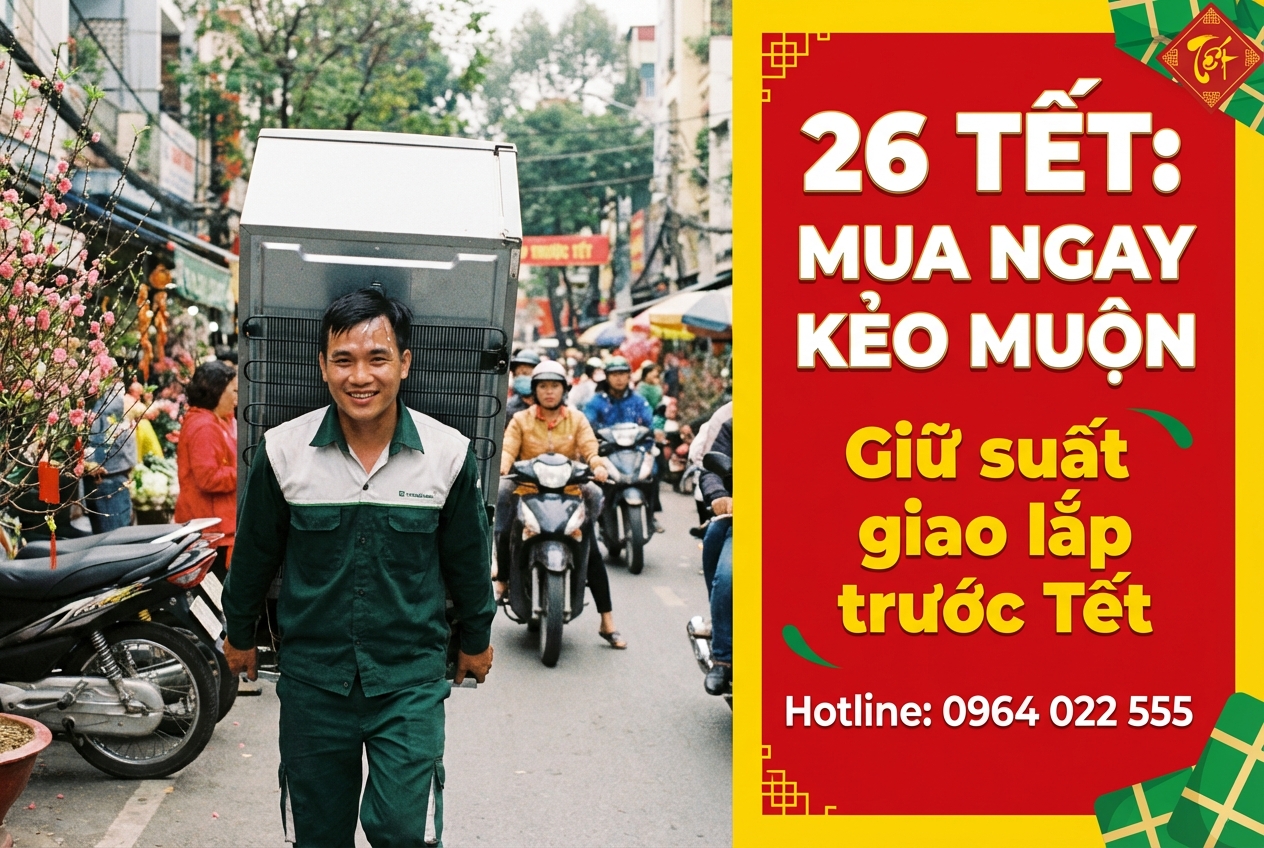 Mua điện máy sát Tết tại Bắc Giang: Rủi ro mua muộn và cách xử lý