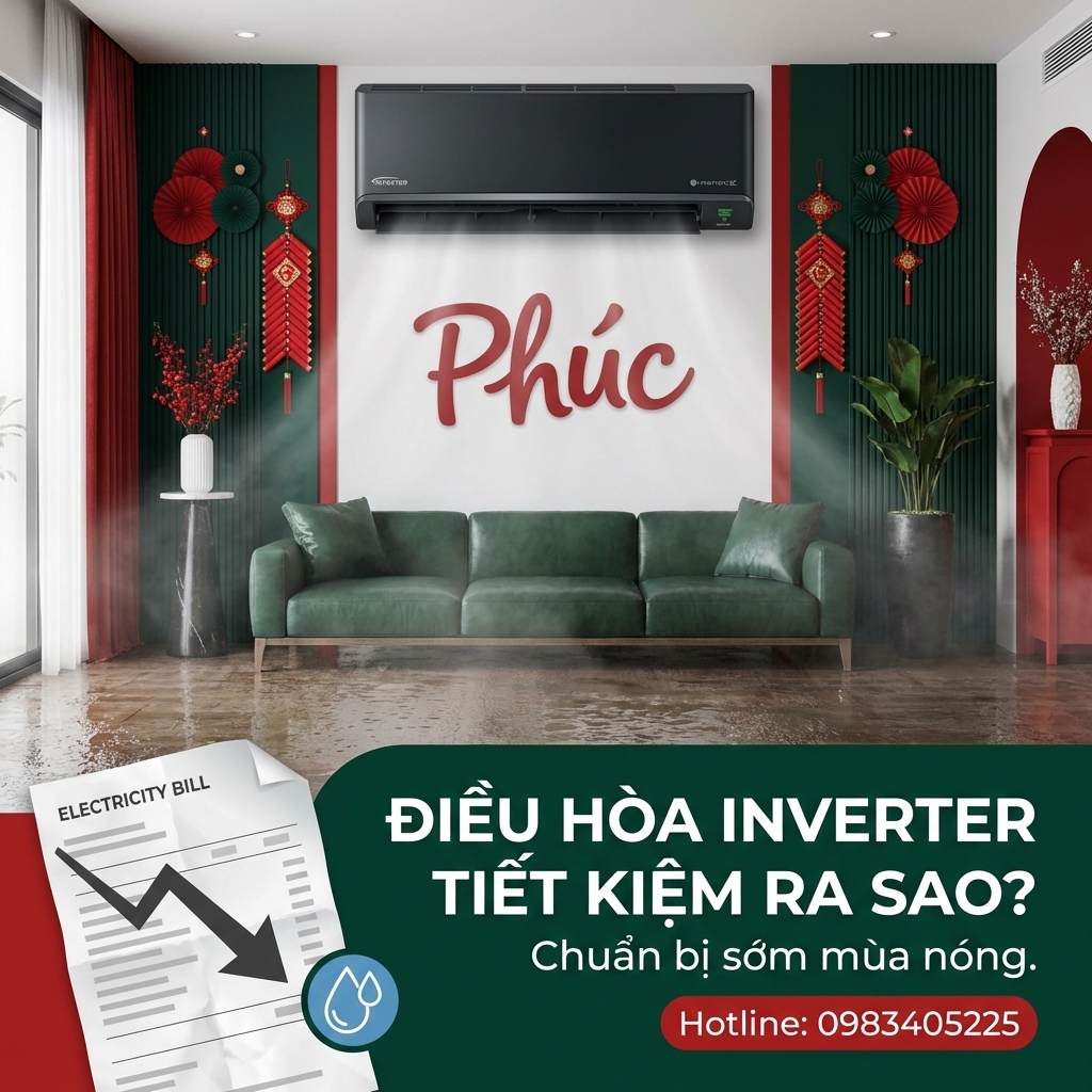 Điều Hòa Inverter Tiết Kiệm Thế Nào? Giải Pháp Chuẩn Bị Sớm Mùa Nóng Tại Bắc Giang