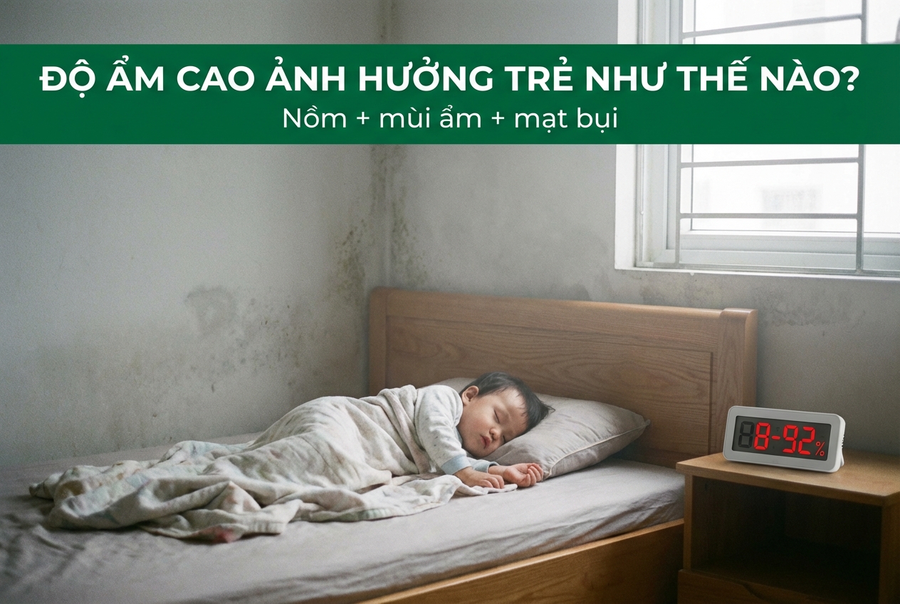 Vì sao trẻ nhỏ dễ bị ảnh hưởng khi trời nồm?