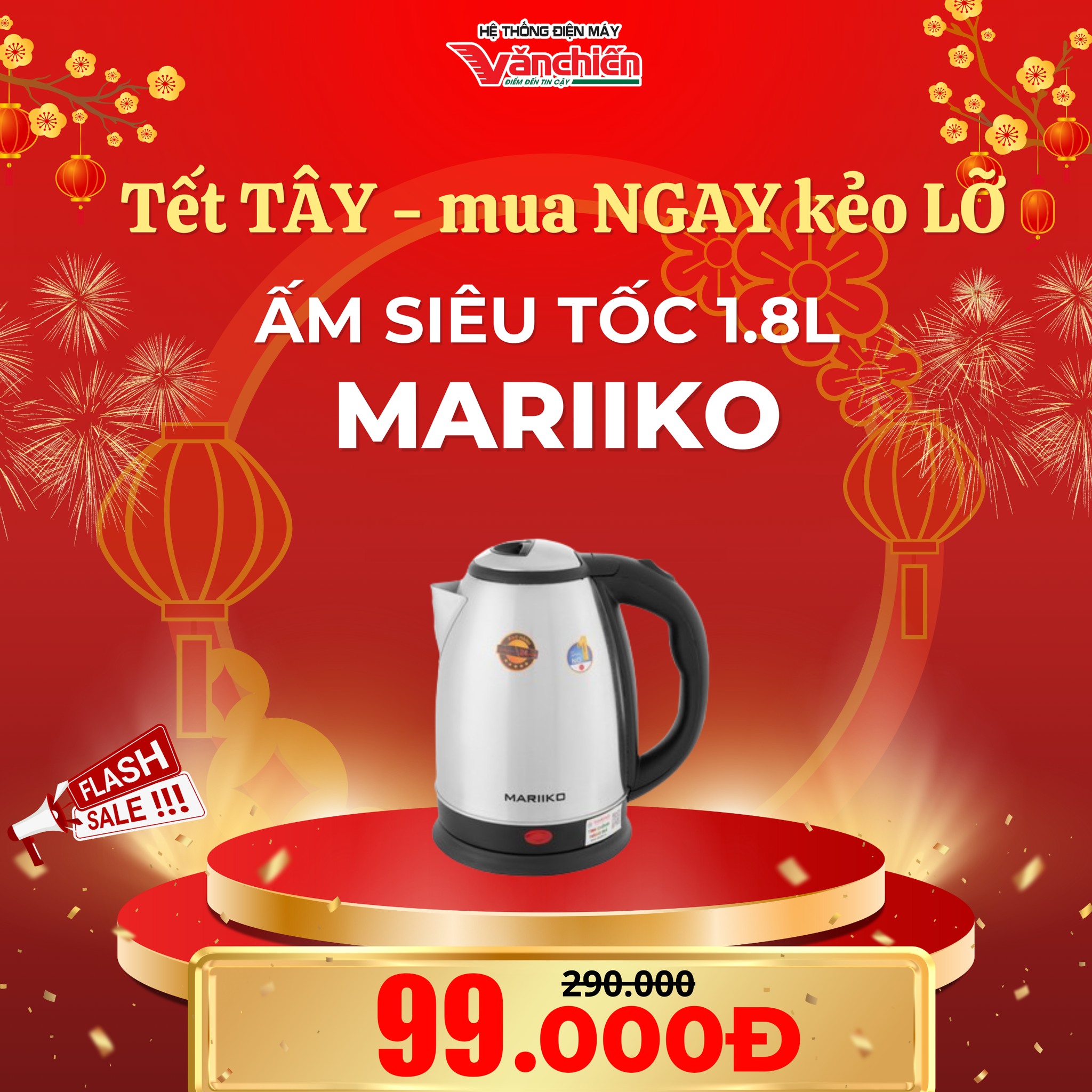 Ấm siêu tốc Mariiko MR8212