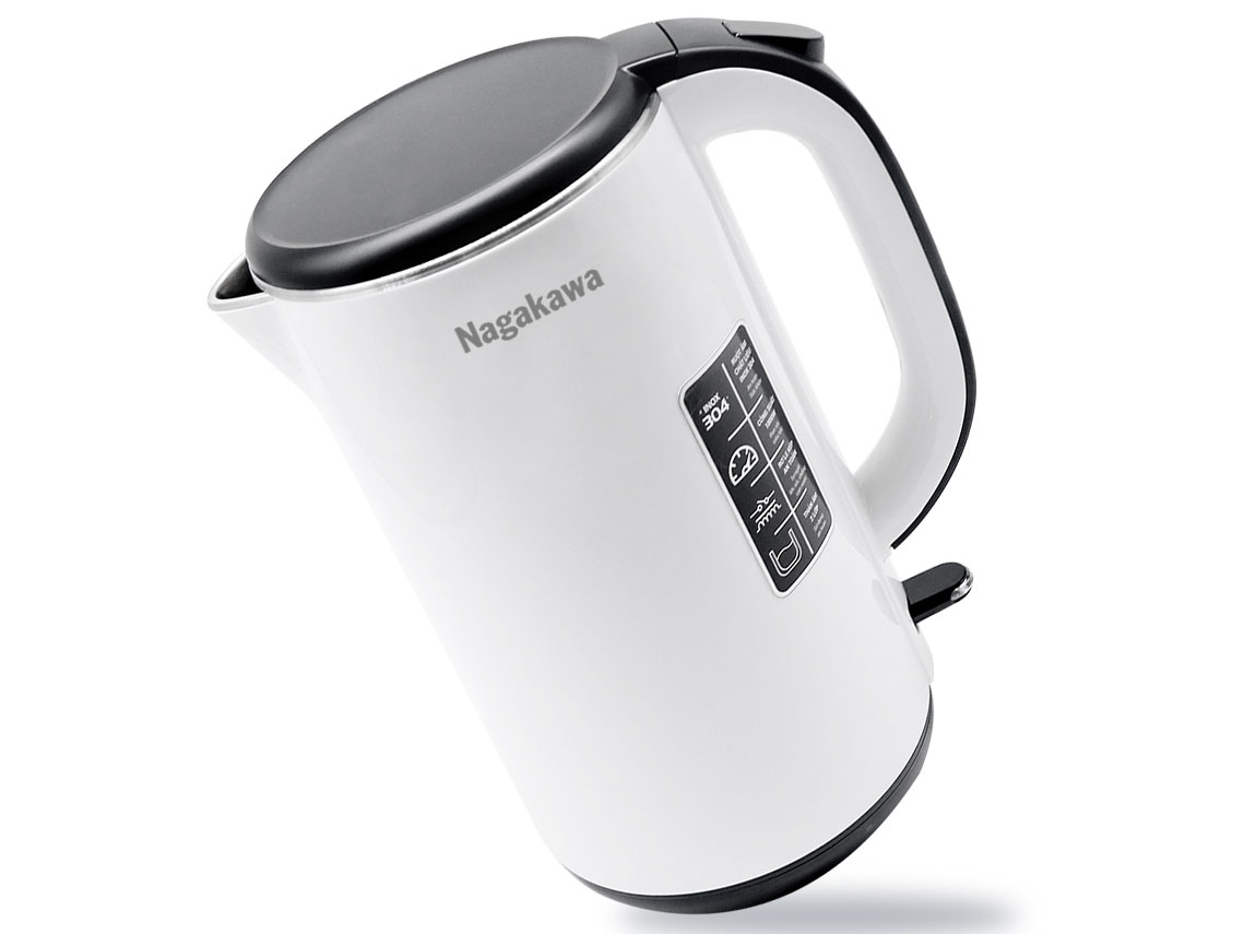 Ấm siêu tốc 2 lớp inox 304 Nagakawa NAG0321 (1,8 lít - 1.800W)