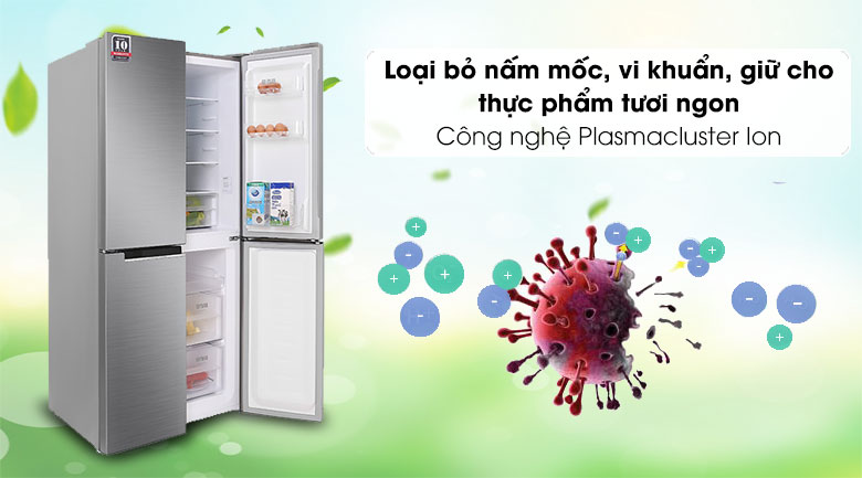 Tủ lạnh Sharp Inverter 401 lít Multi Door SJ-FXP480VSL