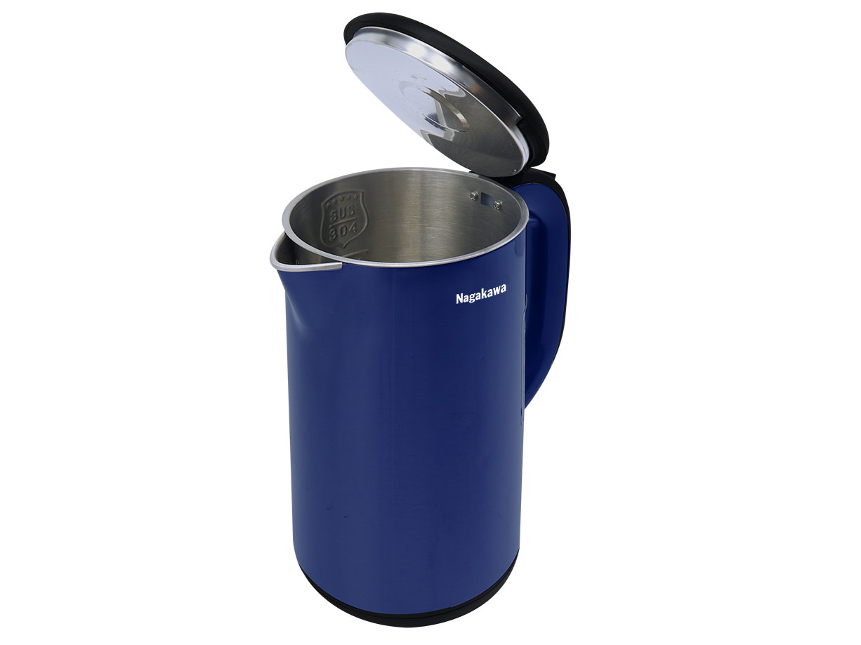 Ấm siêu tốc 2 lớp inox 304 Nagakawa NAG0321 (1,8 lít - 1.800W)