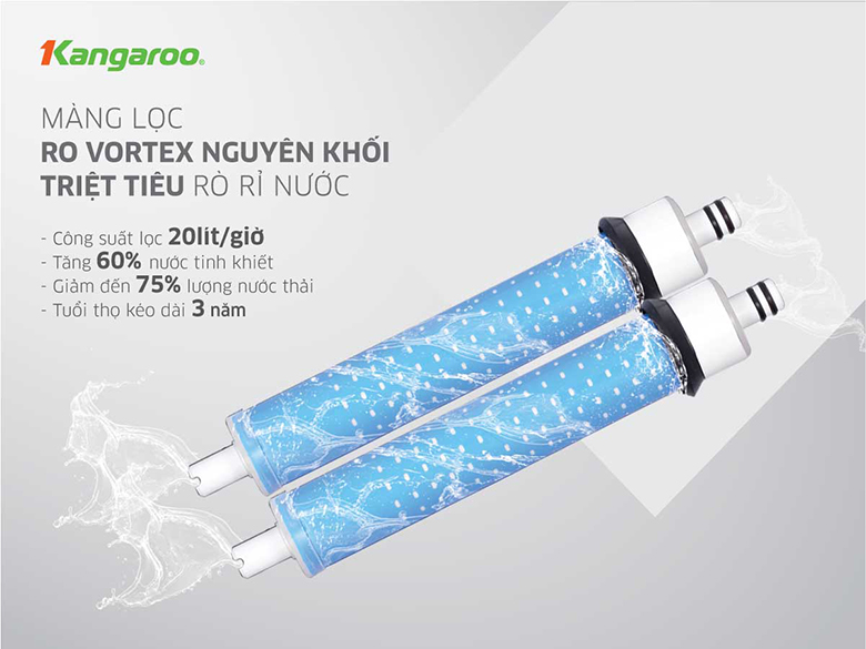 Máy lọc nước Kangaroo Slim Hydrogen tích hợp nóng lạnh KG10A7S