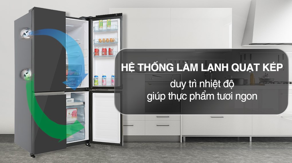 Tủ lạnh Hitachi Inverter 569 lít Multi Door R-WB640PGV1(GMG)