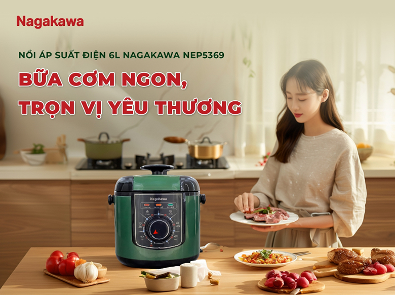 Nồi áp suất điện Nagakawa NEP5369