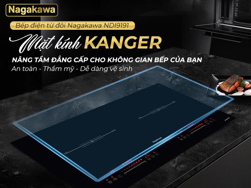 Bếp điện từ đôi Inverter Nagakawa NDI9191