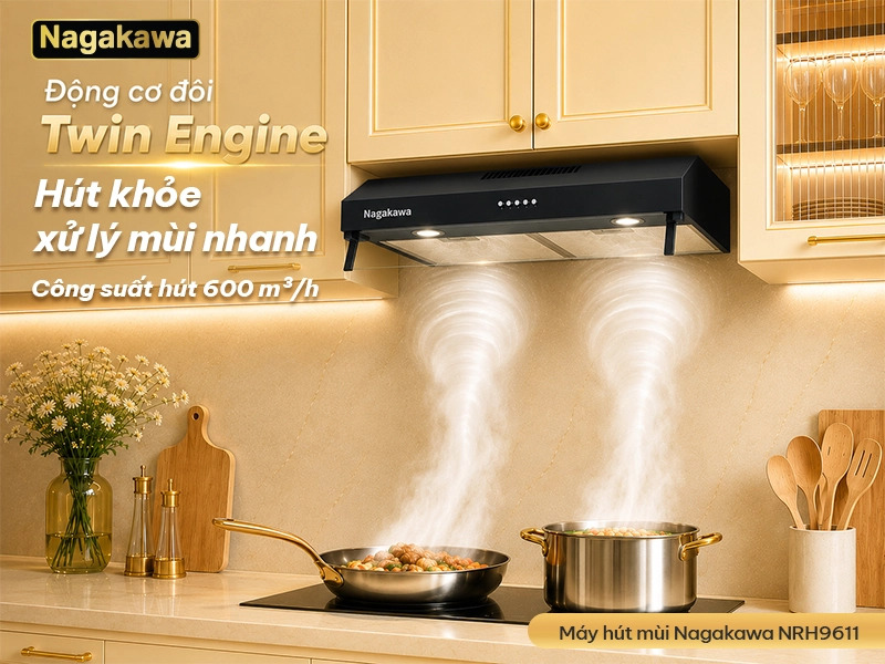 Máy hút mùi Nagakawa NRH9611